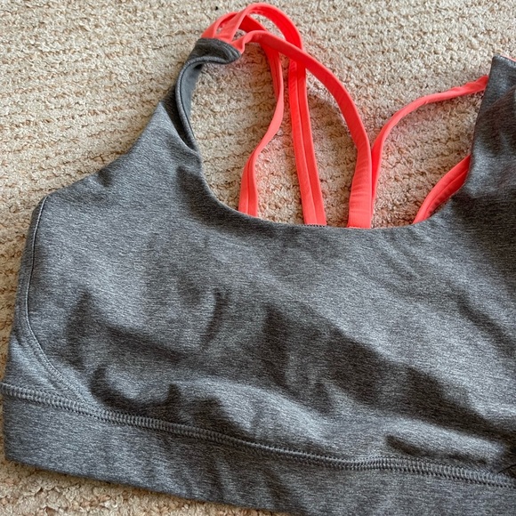 Lululemon Grey Sports Bra - Picture 2 of 4